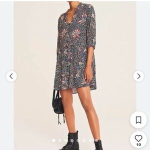 BA&SH Jim Floral Print Dress